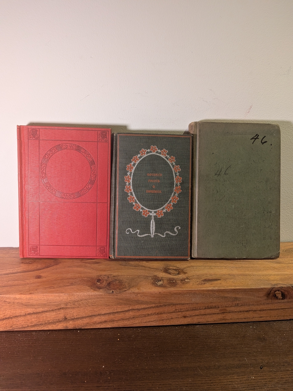 Set of 5 Antique & Vintage Classic Books Library Decor - Picture 3 of 8